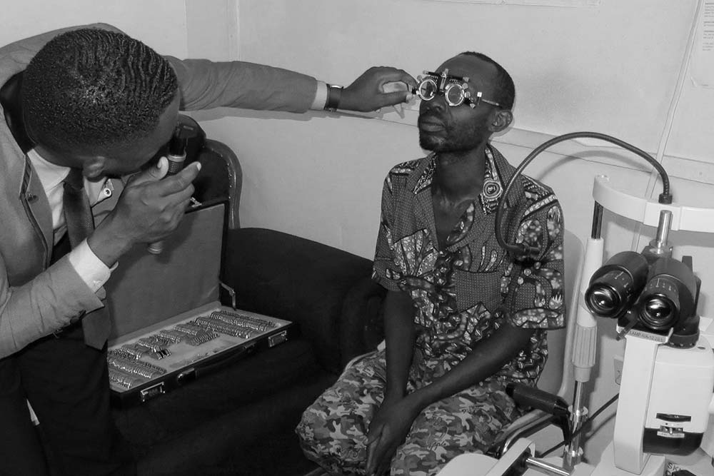 Testing patient