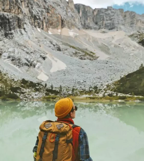 amelia le brun outdoors in mountains