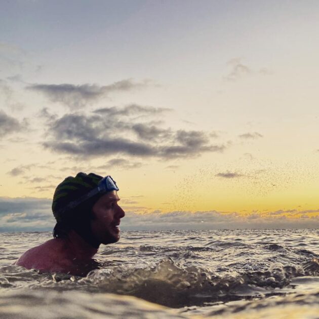 Pala founder John Pritchard cold water swimming