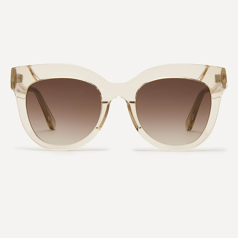 Mzuri pale oversize cat eye sunglasses