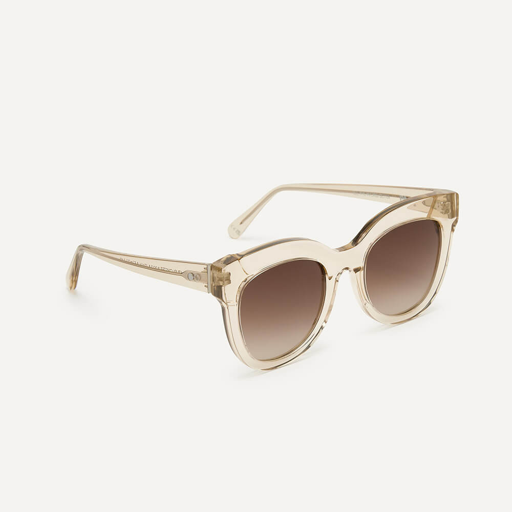 Mzuri_Oyster_2 main Mzuri eco-friendly transparent oversize cat-eye sunglasses