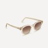 Thoko_Oyster_2 angle Pala Thoko eco friendly sunglasses in transparent bioacetate