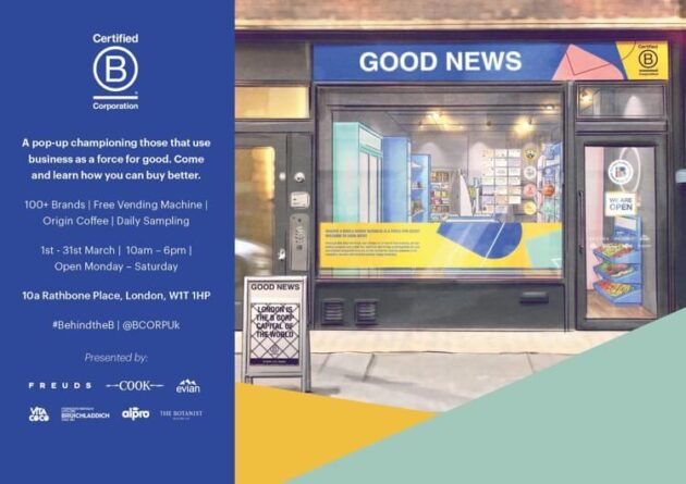 Good news B Corp pop-up store in London