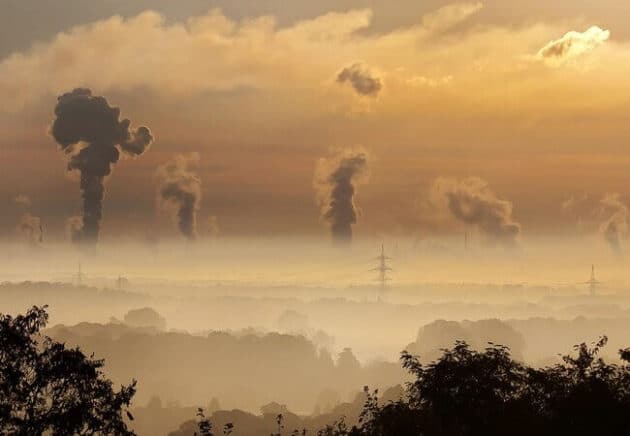 pollution entering the atmosphere