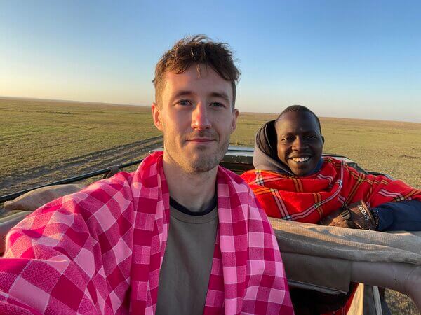 Tom Harding from Nemo Travel on a eco travel tour in Africa