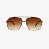 Itri Bronze - Archive Sale 1 angular aviator sunglasses with brown lenses