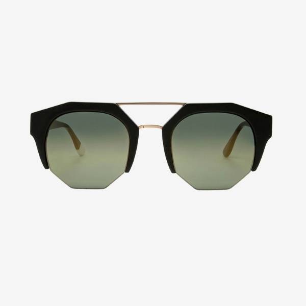 matt black clubmaster sunglasses in eco friendly materials