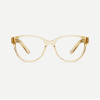 Ayo Citrine - Front Effortless oversized feminine glasses with a sweeping brow line in crystal citrine.