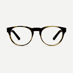 Tortoiseshell panto frames. Vintage round glasses with a keyhole nose bridge.