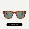 Jabali XL Matt Saffron - Front wide fit sunglasses in brown tortoiseshell wayfarer style
